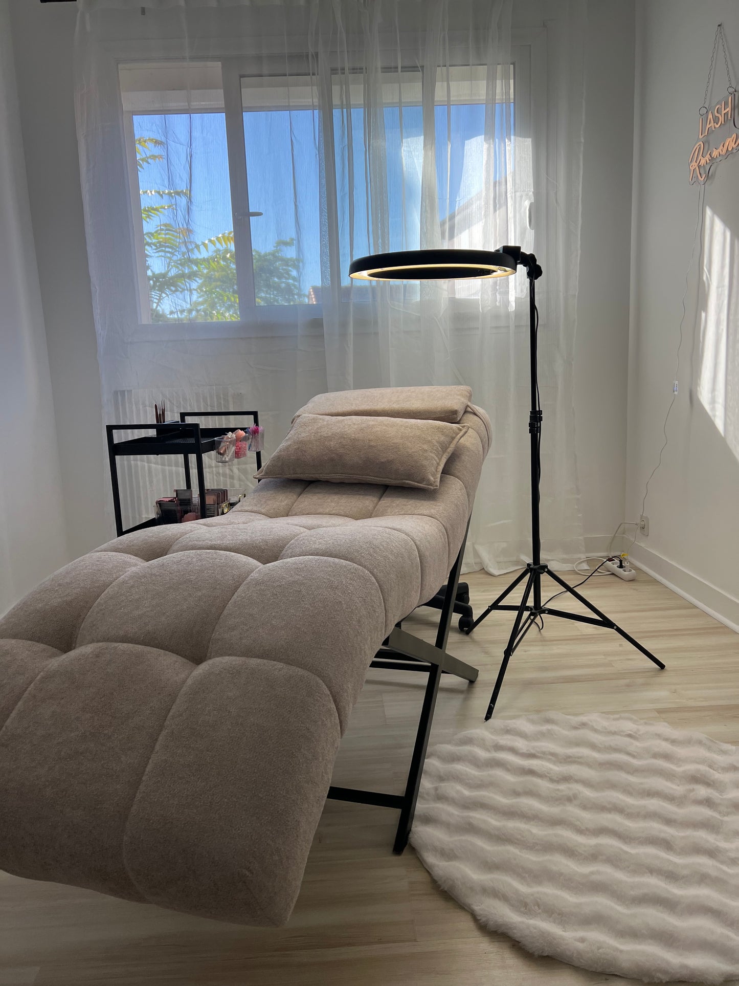 Lit + siège extension de cils - soin beauté